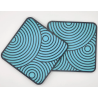 et de 6 Sous-Verres Design "Cercles Zen" avec Support Imprimé en 3D Description :  Apportez une touche d'élégance moderne et géo