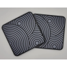 et de 6 Sous-Verres Design "Cercles Zen" avec Support Imprimé en 3D Description :  Apportez une touche d'élégance moderne et géo