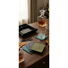 et de 6 Sous-Verres Design "Cercles Zen" avec Support Imprimé en 3D Description :  Apportez une touche d'élégance moderne et géo