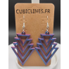 Affirmez votre style avec ces boucles d'oreilles pendantes au design géométrique unique et résolument moderne !