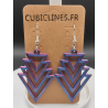 Affirmez votre style avec ces boucles d'oreilles pendantes au design géométrique unique et résolument moderne !