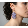 Donnez une touche avant-gardiste à votre style avec nos boucles d'oreilles Matrix. Inspiré des lignes épurées de l'Art Déco et d