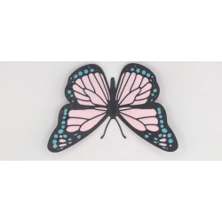 Ajoutez une brise de poésie, de couleur et de sérénité à votre intérieur avec ce mobile décoratif de papillons. Entièrement pens