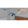 Apportez une touche de poésie, de légèreté et de sérénité à votre intérieur avec ce mobile décoratif de libellules. Entièrement