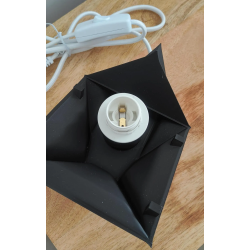 Lampe Cube Voronoi en Impression 3D | Lampe à Poser Design Géométrique, Veilleuse Ambiance Moderne, Luminaire Original pour Salo
