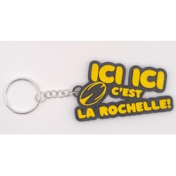 Incontournable pour tous les passionnés de rugby et amoureux de la ville, ce porte-clés unique arbore le célèbre slogan "Ici, Ic