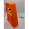 Lampe à Poser Design Pop Orange – Luminaire d'Ambiance Retro Vintage & Moderne – Lampe de Chevet Originale en Impression 3D