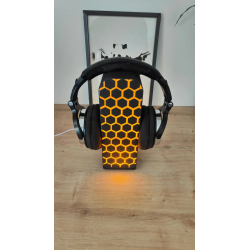Pourquoi vous allez l'adorer : Design Unique : Un motif de nid d'abeille (honeycomb) élégant qui laisse filtrer une lumière oran