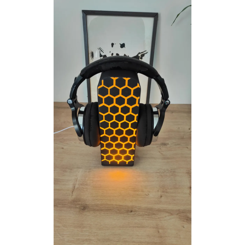Pourquoi vous allez l'adorer : Design Unique : Un motif de nid d'abeille (honeycomb) élégant qui laisse filtrer une lumière oran