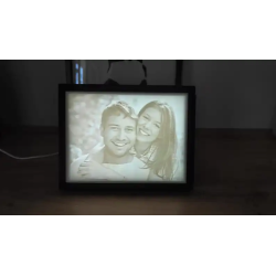 Cadre Photo Lithophanie 3D Personnalisée – Vos Souvenirs en Lumière