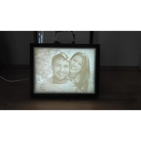 Cadre Photo Lithophanie 3D Personnalisée – Vos Souvenirs en Lumière