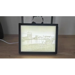 Cadre Photo Lithophanie 3D Personnalisée – Vos Souvenirs en Lumière