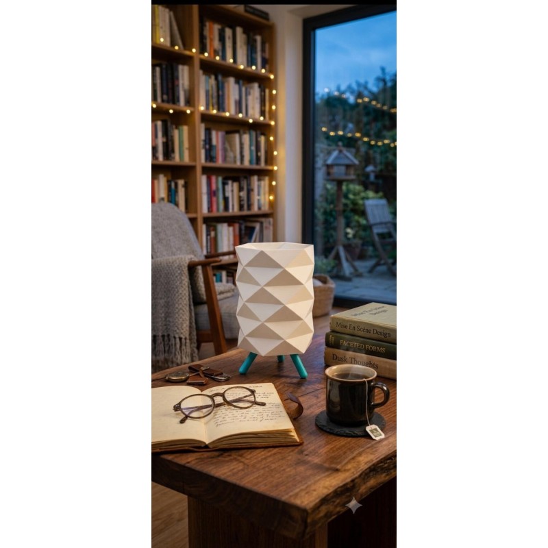 Lampe Photophore Design en Impression 3D – Ambiance Tamisée & Géométrique