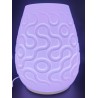 Lampe à Poser LED RGBW Imprimée 3D, Design Organique, Luminaire d'Ambiance Moderne pour Salon et Chambre