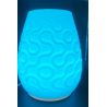 Lampe à Poser LED RGBW Imprimée 3D, Design Organique, Luminaire d'Ambiance Moderne pour Salon et Chambre