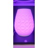 Lampe à Poser LED RGBW Imprimée 3D, Design Organique, Luminaire d'Ambiance Moderne pour Salon et Chambre